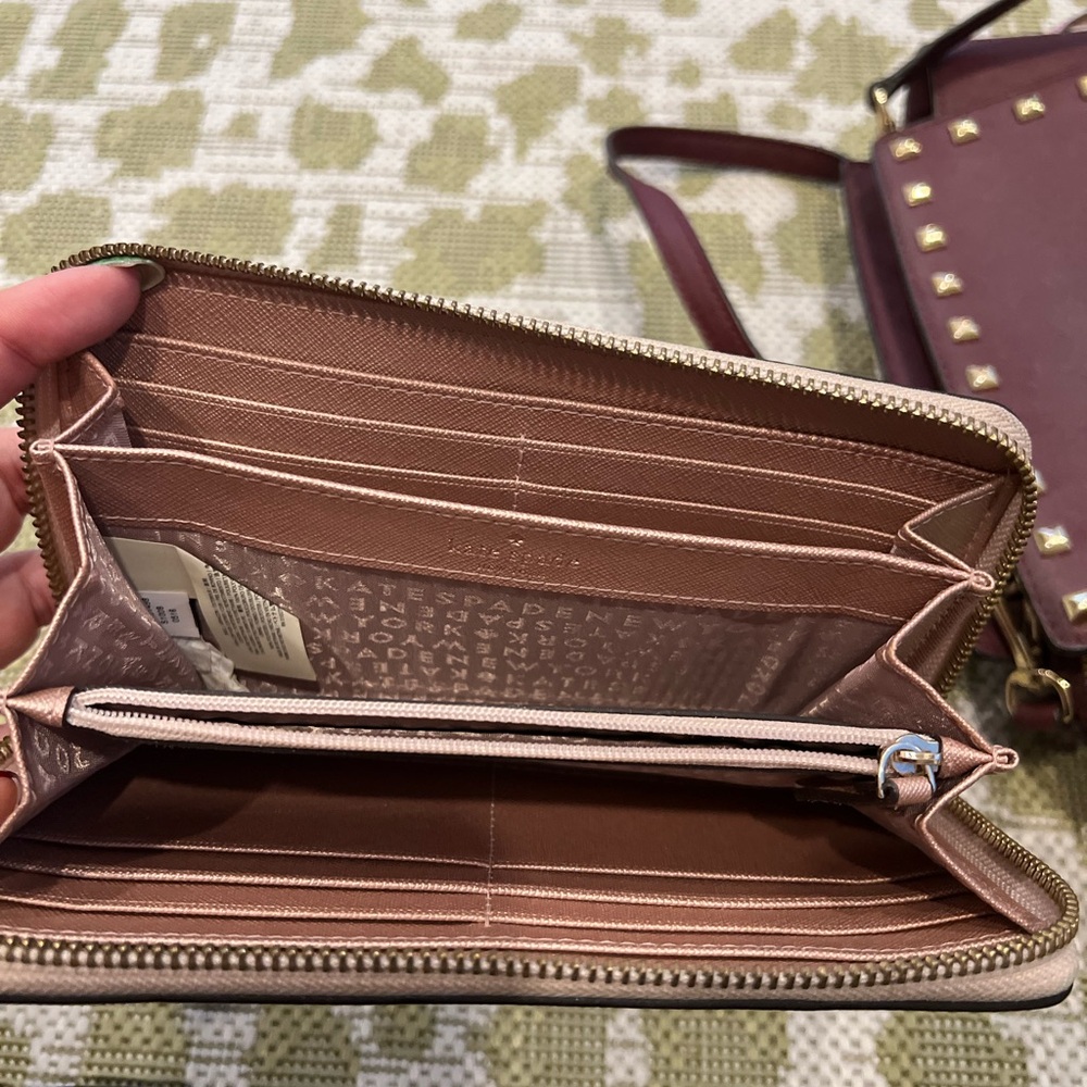 Kate Spade Metallic Gold Wallet - Picture 2 of 3